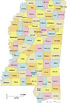 mississippi map