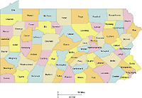 pennsylvania map