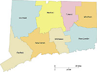 conneecticut map