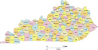 Kentucky map