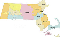Massachusetts map