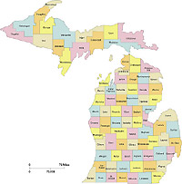 michigan map