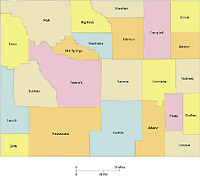wyoming map